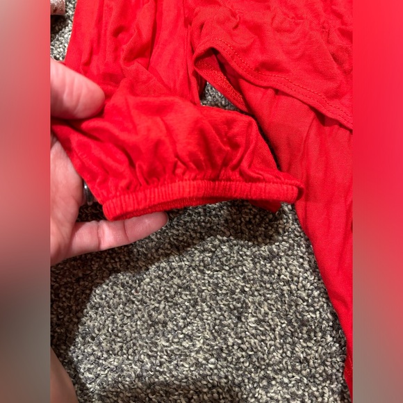 NWT red deep cut bodysuit- multiple sizes! - Picture 4 of 4